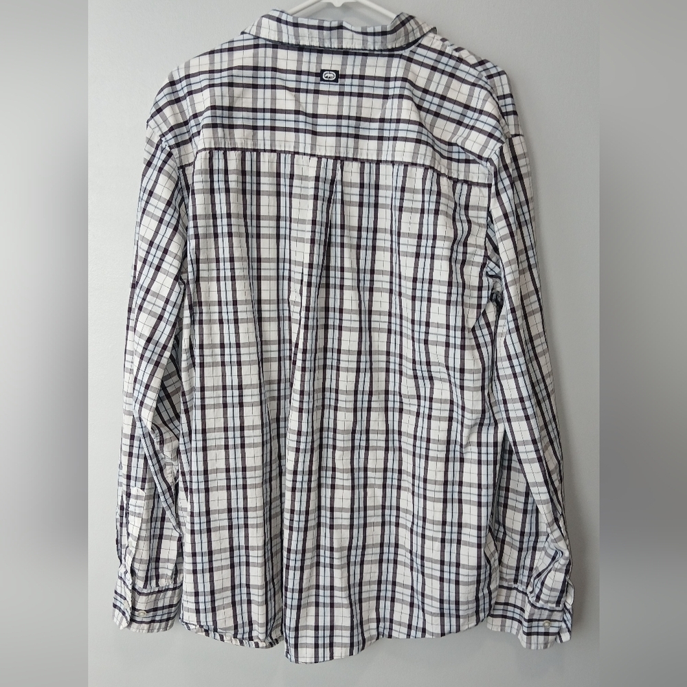 Ecko Unlimited Plaid Button Down Long Sleeve Mens XXL - Picture 5 of 5